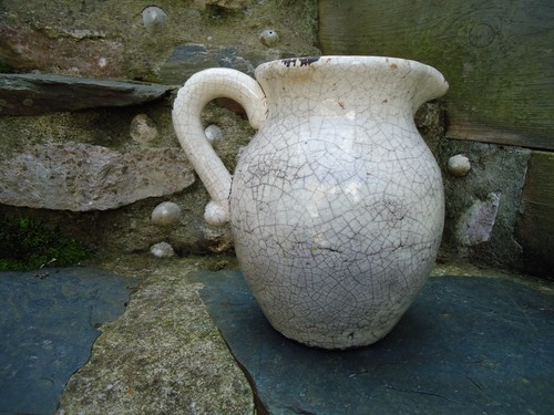 Vintage pottery crinkle - pottery, glaze