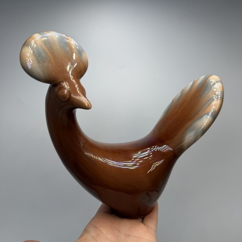 Vintage vasylkiv majolica bird - vasylkiv,