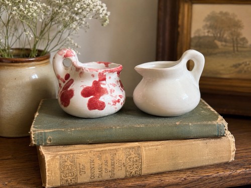 Vtg mini pottery - mini, creamer