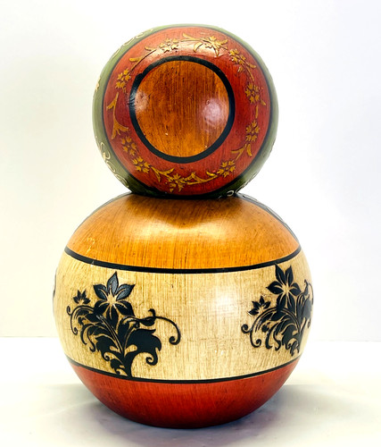 Vintage stacked balls handmade - stacked,