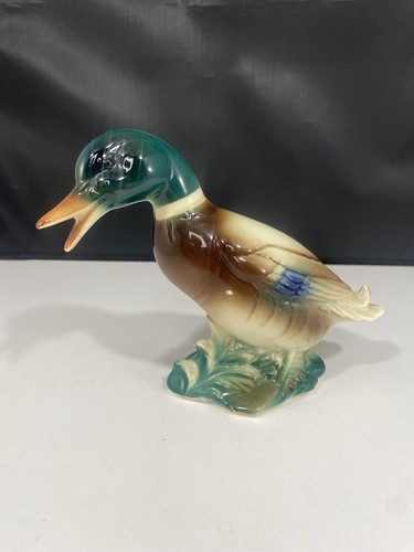 Vintage ceramic mallard duck - ceramic,