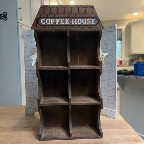 Vintage wooden coffee - (944).,