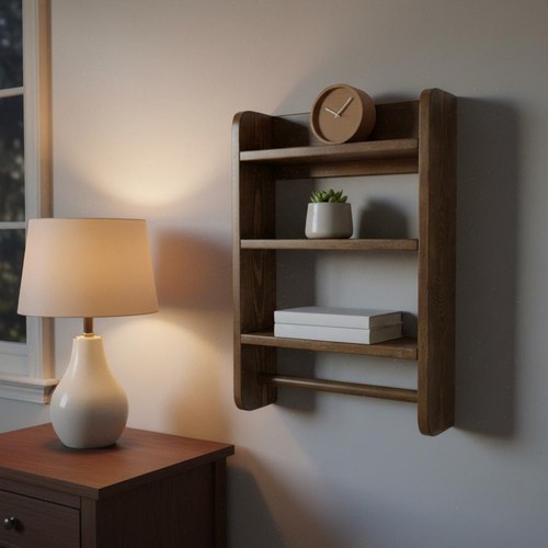 Solid wood display shelf - solid,