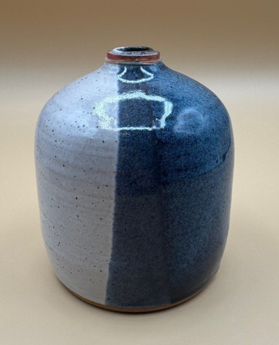 Signed studio pottery vase - signed,