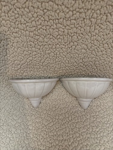 Vintage white ceramic wall - ceramic,