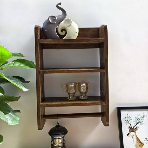 Solid wood display shelf - display,