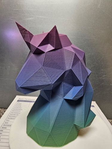 Unicorn head bust decoration - unicorn,